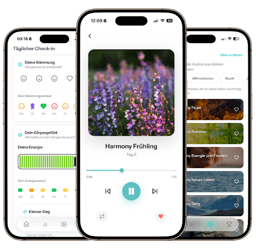 LUMEUS App – Check-in, Harmonies und Audios